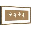 image:imageKate and Laurel Framed Wall Art Print Minimalist Birds Panel 2 Brown by Laura Moss 25 x 13 Belvedere Bronze Frame Modern Contemporary Animal Art for Wall Decor