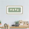 image:imageKate and Laurel Framed Wall Art Print Minimalist Birds Panel 4 Green by Laura Moss 26 x 14 Belmont Distress White Frame Modern Contemporary Animal Art for Wall Decor