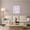 image:imageKate and Laurel Framed Wall Art Print Minimalist Birds Poster 3 Purple by Laura Moss 21 x 25 Belvedere Silver Frame Modern Contemporary Animal Art for Wall Decor