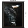 image:imageKate and Laurel Framed Wall Art Print Minimalist Black Highland Cow Close by Michael Schauer 33 x 41 Svelte Noir Black Frame Modern Contemporary Animal Art for Wall DecorManhattan Black