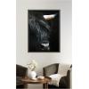image:imageKate and Laurel Framed Wall Art Print Minimalist Black Highland Cow Close by Michael Schauer 33 x 41 Svelte Noir Black Frame Modern Contemporary Animal Art for Wall DecorTheo Black Silver Narrow