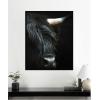 image:imageKate and Laurel Framed Wall Art Print Minimalist Black Highland Cow Close by Michael Schauer 33 x 41 Svelte Noir Black Frame Modern Contemporary Animal Art for Wall DecorSvelte Noir Black