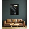 image:imageKate and Laurel Framed Wall Art Print Minimalist Black Highland Cow Close by Michael Schauer 33 x 41 Svelte Noir Black Frame Modern Contemporary Animal Art for Wall DecorTheo Black Silver Narrow