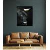 image:imageKate and Laurel Framed Wall Art Print Minimalist Black Highland Cow Close by Michael Schauer 33 x 41 Svelte Noir Black Frame Modern Contemporary Animal Art for Wall DecorSvelte Noir Black