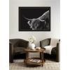 image:imageKate and Laurel Framed Wall Art Print Scottish Highland No 6 by Crystal Lynn Collins 33 x 21 Svelte Noir Black Frame Rustic Farmhouse Animal Art for Wall DecorManhattan Black