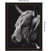 image:imageKate and Laurel Framed Wall Art Print Scottish Highland Vertical by Crystal Lynn Collins 33 x 41 Svelte Noir Black Frame Rustic Farmhouse Animal Art for Wall DecorManhattan Black