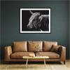 image:imageKate and Laurel Framed Wall Art Print Scottish Highland by Crystal Lynn Collins 21 x 41 Svelte Noir Black Frame Rustic Farmhouse Animal Art for Wall DecorSvelte Noir Black