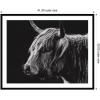 image:imageKate and Laurel Framed Wall Art Print Scottish Highland by Crystal Lynn Collins 21 x 41 Svelte Noir Black Frame Rustic Farmhouse Animal Art for Wall DecorSvelte Noir Black