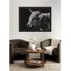 image:imageKate and Laurel Framed Wall Art Print Scottish Highland by Crystal Lynn Collins 21 x 41 Svelte Noir Black Frame Rustic Farmhouse Animal Art for Wall DecorManhattan Black