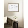image:imageKate and Laurel Framed Wall Art Print Seagulls White Background by Jolly and Dash 26 x 20 Woodgrain Stripe Mocha Frame Coastal Animal Art for Wall Decor26L x 20W
