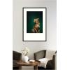 image:imageKate and Laurel Framed Wall Art Print Twilight Emerald Green Leopard by The Creative Bunch Studio 29 x 41 Svelte Noir Black Frame Modern Contemporary Animal Art for Wall DecorSvelte Noir Black