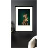 image:imageKate and Laurel Framed Wall Art Print Twilight Emerald Green Leopard by The Creative Bunch Studio 29 x 41 Svelte Noir Black Frame Modern Contemporary Animal Art for Wall DecorSvelte Noir Black