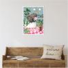 image:imageKate and Laurel Maximalist Bathroom Elephant Bubblegum Framed Canvas Wall Art by Honey Island Studio 18 x 24 Sylvie Beaded White Whimsical Animals Bathroom Flowers Art for Wall DecorWhite
