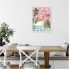 image:imageKate and Laurel Maximalist Llama Bath Framed Canvas Wall Art by Honey Island Studio 18 x 24 Sylvie Beaded White Whimsical Animals Bathroom Flowers Humor Art for Wall Decor Living Room Bedroom