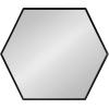 image:imageKate and Laurel McNeer Modern Wall Mirror 22 x 25 Black Geometric Hexagon Mirror for Wall