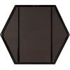 image:imageKate and Laurel McNeer Modern Wall Mirror 22 x 25 Black Geometric Hexagon Mirror for Wall