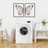 image:imageKate and Laurel Minimal Butterfly Watercolor Neutral Linen  2 Piece Framed Canvas Wall Art Set by The Creative Bunch Studio Sylvie Beaded Black Modern Contemporary Animal Art for Wall Decor