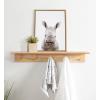 image:imageKate and Laurel Sylvie Animal Studio Baby Rhino Framed Canvas Wall Art by Amy Peterson Art Studio 18x24 Natural Modern Animal Portrait Art for WallNatural