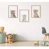 image:imageKate and Laurel Sylvie Animal Studio Baby White Tiger Framed Canvas Wall Art by Amy Peterson Art Studio 18x24 Natural Modern Jungle Animal Portrait Art for WallNatural