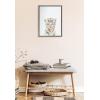 image:imageKate and Laurel Sylvie Animal Studio Baby White Tiger Framed Canvas Wall Art by Amy Peterson Art Studio 18x24 Natural Modern Jungle Animal Portrait Art for WallGray