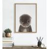 image:imageKate and Laurel Sylvie Baby Otter Color Illustration Framed Canvas Wall Art by Simon Te of Tai Prints 18x24 Natural Adorable Animal Art Wall Dcor Kids Room NurseryNatural