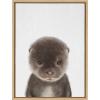 image:imageKate and Laurel Sylvie Baby Otter Color Illustration Framed Canvas Wall Art by Simon Te of Tai Prints 18x24 Natural Adorable Animal Art Wall Dcor Kids Room NurseryNatural
