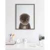 image:imageKate and Laurel Sylvie Baby Otter Color Illustration Framed Canvas Wall Art by Simon Te of Tai Prints 18x24 Natural Adorable Animal Art Wall Dcor Kids Room NurseryGray