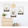 image:imageKate and Laurel Sylvie Baby Zebra in Rustic Bath Framed Canvas Wall Art by Amy Peterson Art Studio 18x24 Natural Modern Fun Decorative Bathtub Wall Art for Home DcorWhite