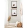 image:imageKate and Laurel Sylvie Beaded Three Little Bears in Vintage Bathtub Vintage Framed Canvas Wall Art by Amy Peterson 18x24 White Adorable Woodland Animal Art for WallGold
