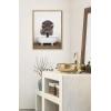 image:imageKate and Laurel Sylvie Bison Rustic Bubble Bath Framed Canvas Wall Art by Amy Peterson Art Studio 18x24 Brown Modern Fun Decorative Bathtub Wall Art for Home DcorNatural