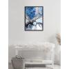 image:imageKate and Laurel Sylvie Colorful Majestic Reindeer In Snow Framed Canvas Wall Art by Rachel Christopoulos 18x24 Gray Winter Christmas Reindeer Art for WallGray