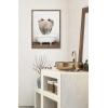 image:imageKate and Laurel Sylvie Elephant Back in Rustic Bath Framed Canvas Wall Art by Amy Peterson Art Studio 18x24 Gold Modern Fun Decorative Bathtub Wall Art for Home DcorGold