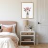 image:imageKate and Laurel Sylvie Flower Crown Alpaca Framed Canvas Wall Art by Amy Peterson Art Studio 18x24 Natural Cute Animal Art for Wall Decor