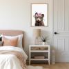 image:imageKate and Laurel Sylvie Flower Crown Bear Framed Canvas Wall Art by Amy Peterson Art Studio 18x24 Natural Cute Animal Art for Wall DecorNatural