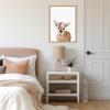 image:imageKate and Laurel Sylvie Flower Crown Fawn Framed Canvas Wall Art by Amy Peterson Art Studio 18x24 Natural Cute Animal Art for Wall Decor