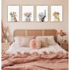 image:imageKate and Laurel Sylvie Flower Crown Tiger Cub Framed Canvas Wall Art by Amy Peterson Art Studio 18x24 Natural Cute Animal Art for Wall DecorBright Gold
