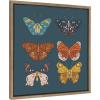 image:imageKate and Laurel Sylvie Free Wings Framed Canvas Wall Art by Oris Eddu 22x22 Gold Decorative Nature Art for WallGold