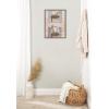 image:imageKate and Laurel Sylvie Giraffe Neighbors Framed Canvas Wall Art by July Art Prints 18x24 Gray Zoo Animal City Wall Art DecorGray