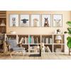 image:imageKate and Laurel Sylvie Golden Alpaca Profile Framed Canvas Wall Art by Amy Peterson Art Studio 18x24 Natural Modern Animal Portrait Art for WallNatural