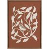 image:imageKate and Laurel Sylvie HB Bird Branch Wreath Framed Canvas Wall Art by Hannah Beisang 23x33 Gold Neutral Bird Illustration Art for WallGold