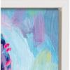 image:imageKate and Laurel Sylvie Lolly The Llama Framed Canvas Wall Art by Rachel Christopoulos 18x24 White Colorful Animal Art for WallWhite