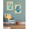 image:imageKate and Laurel Sylvie Modern Colorful Starfish and Modern Colorful Tropical Fish Framed Canvas Wall Art Set by Rachel Lee 2 Piece Set 18x24 NaturalNatural