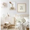 image:imageKate and Laurel Sylvie Mother and Baby Giraffe Farmhouse Bath Framed Canvas Wall Art by Amy Peterson Art Studio 18x24 White Baby Animal Art for WallWhite