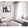 image:imageKate and Laurel Sylvie Noble Framed Canvas Wall Art by Alicia Abla 23x33 Black Modern Horse Art  Black and White PhotographyBlack
