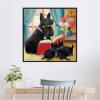 image:imageKate and Laurel Sylvie Painterly Story Hour Framed Canvas Wall Art by Mary Sparrow 30 x 30 Beaded Black Whimsical Animals Kids Art for Wall Decor Living Room Bedroom Office LibraryBeaded Black