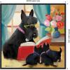 image:imageKate and Laurel Sylvie Painterly Story Hour Framed Canvas Wall Art by Mary Sparrow 30 x 30 Beaded Black Whimsical Animals Kids Art for Wall Decor Living Room Bedroom Office LibraryBeaded Black