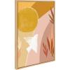 image:imageKate and Laurel Sylvie Sunrise Dove Framed Canvas Wall Art by Kate Aurelia Holloway 18x24 Natural Geometric Art for Living Room Bedroom Entryway or Dining RoomNatural