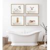 image:imageKate and Laurel Sylvie Three Pigs In Bubble Bath Neutral Style Framed Canvas Wall Art by Amy Peterson Art Studio 18x24 Natural Chic Animal Art Bathroom Wall DcorNatural