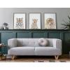 image:imageKate and Laurel Sylvie Tiger Portrait Framed Canvas Wall Art by Amy Peterson Art Studio 18x24 Natural Modern Jungle Animal Portrait Art for WallGray