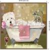 image:imageKate and Laurel Sylvie Tiny Bubbles Framed Canvas Wall Art by Mary Sparrow 30 x 30 Beaded White Whimsical Animals Bathroom Art for Wall Decor Living Room Bedroom Laundry RoomBeaded Gold